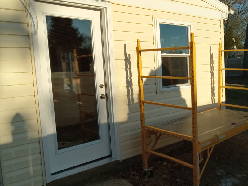 New exterior siding