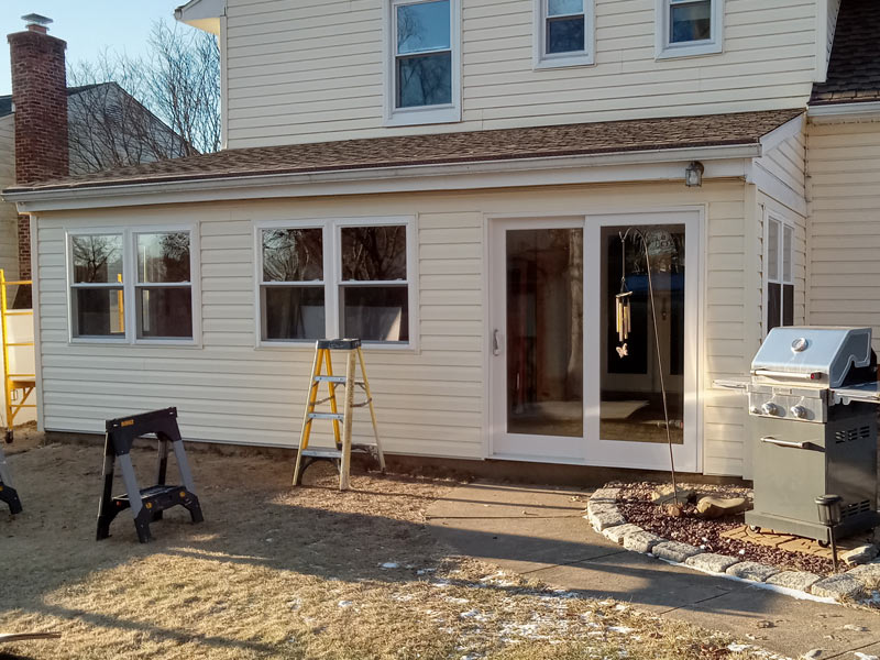 New exterior siding
