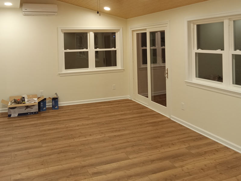 New luxury vinyl flooring